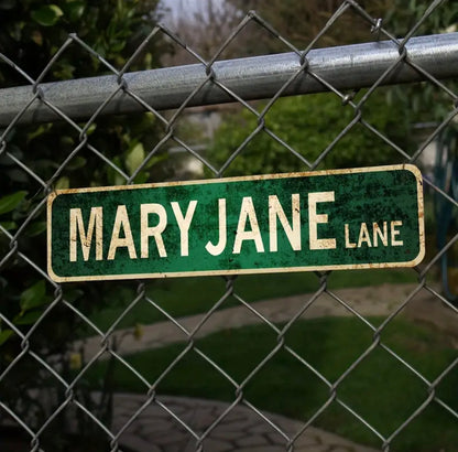 Mary Jane Lane Tin Poster