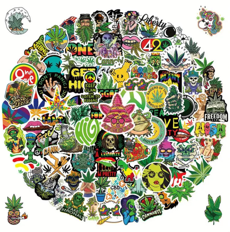 Cannabis Stickers (5Pack)