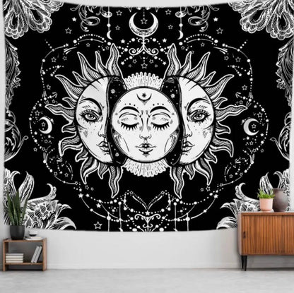 Sun Face Tapestry